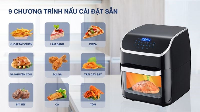 Chức năng của lò chiên không dầu Ferroli FAF-12D