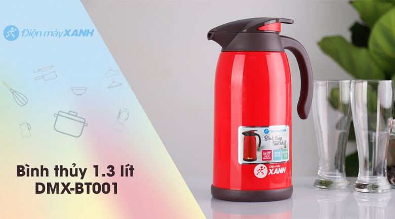 Bình thủy giữ nhiệt inox 1.3 lít DMX-BT001
