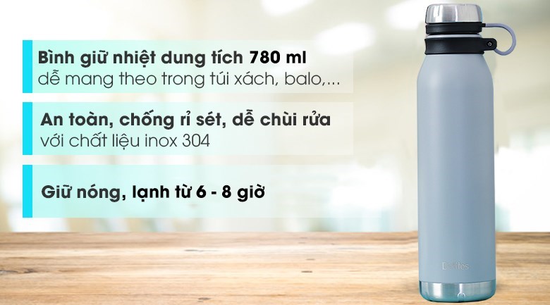 bình giữ nhiệt inox 780ml Delites KS K530B19