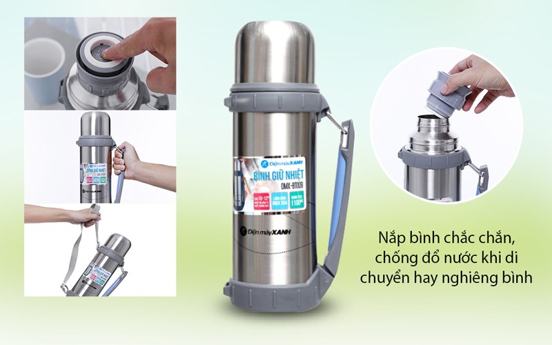 Bình giữ nhiệt inox 1.1 lít DMX-BT009