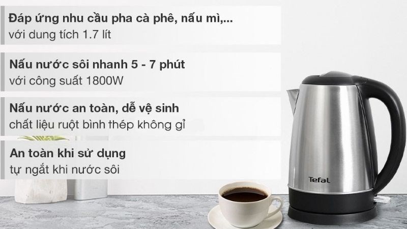 B&igrave;nh đun si&ecirc;u tốc Tefal KI800D68