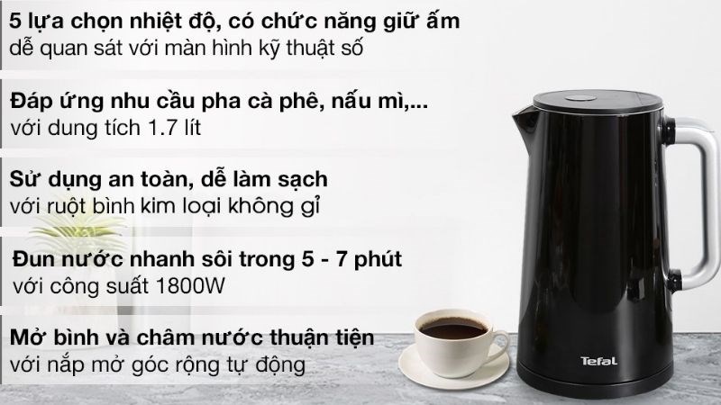 B&igrave;nh đun si&ecirc;u tốc Tefal KO850810