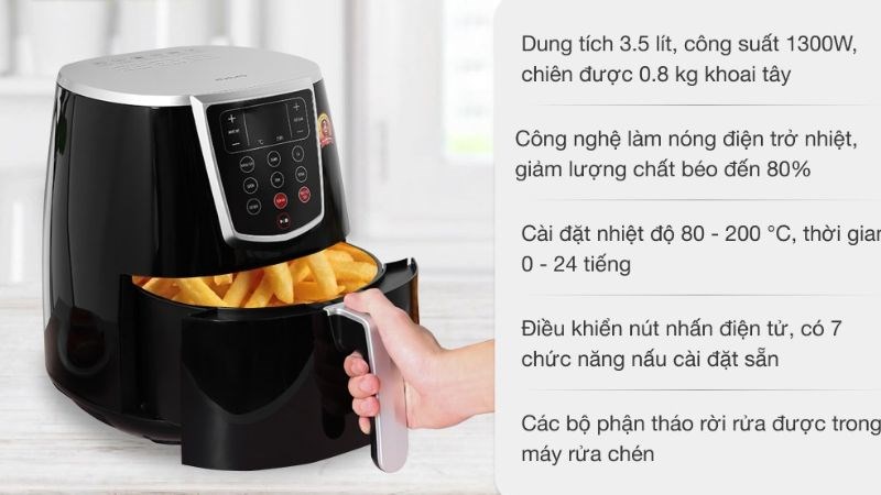 Nồi chi&ecirc;n kh&ocirc;ng dầu Joyoung KL35-D981 3.5 l&iacute;t