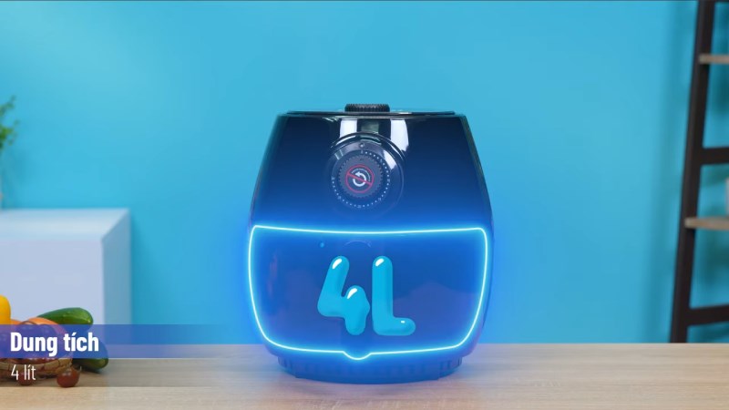 Nhược điểm dung t&iacute;ch dưới 5 l&iacute;t của nồi chi&ecirc;n kh&ocirc;ng dầu Ferroli FAF-4.0M 4 l&iacute;t 