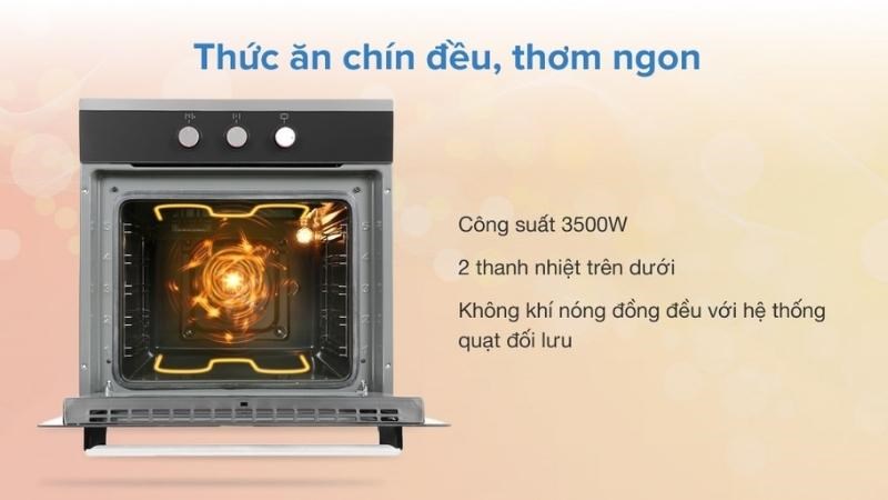 Lò nướng lắp âm Hafele HO-K60B (534.05.581) 65 lít