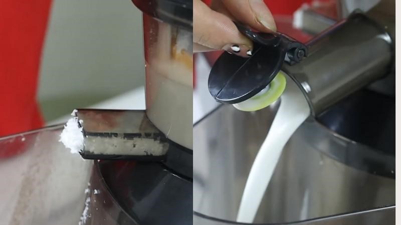 M&aacute;y &eacute;p chậm &eacute;p cơm dừa