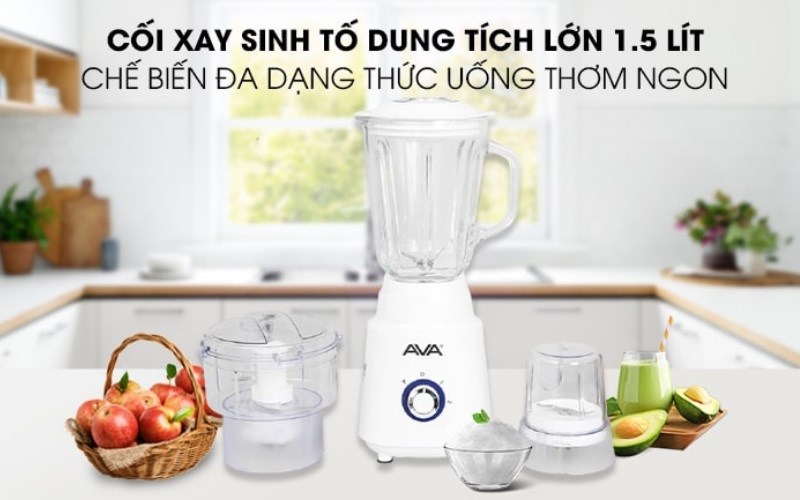 Máy xay sinh tố AVA BL468 có thiết kế đơn giản