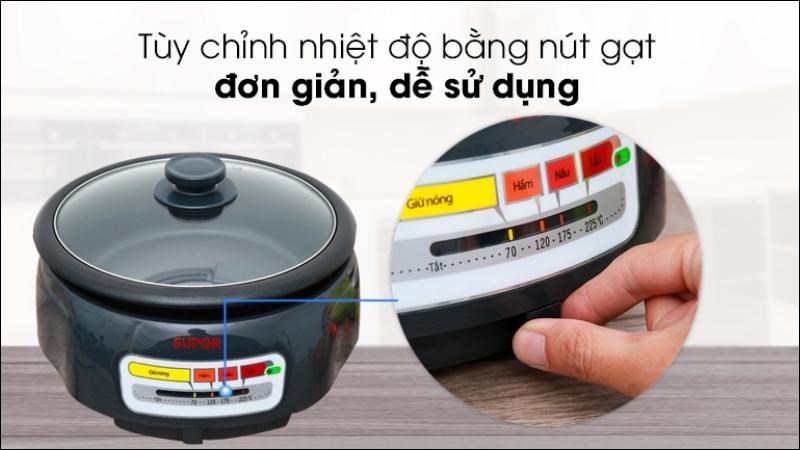Ưu điểm nồi lẩu điện Supor HFK26EVN-130