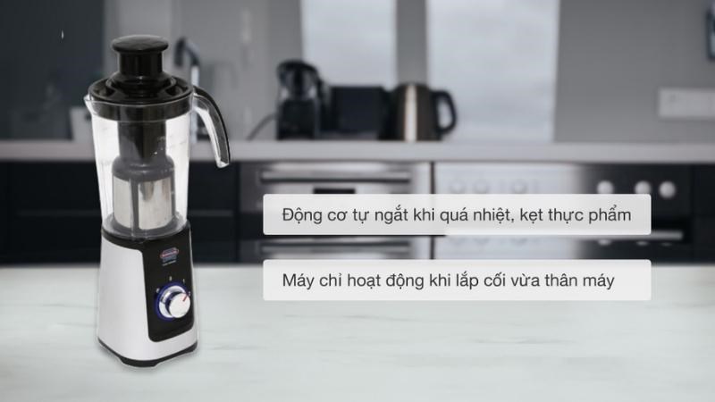 Ưu điểm tính năng an toàn của máy xay sinh tố Sunhouse SHD 5322