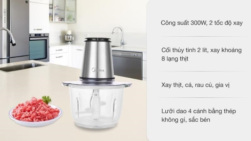 Ưu điểm của m&aacute;y xay thịt Midea MJ-BC300GS 