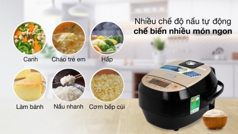 Chức năng nồi cơm điện cao tần Midea 1.8 lít MB-HS5007