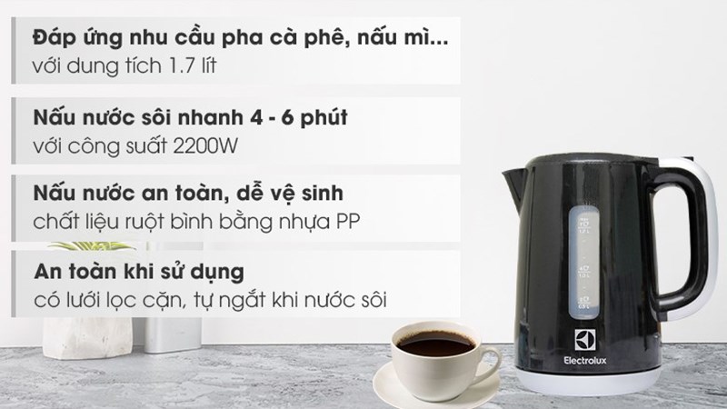 B&igrave;nh đun si&ecirc;u tốc 1.7 l&iacute;t EEK3505