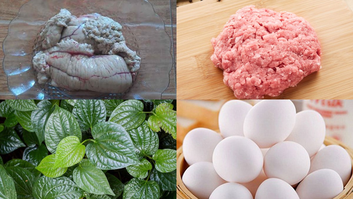 Nguyên liệu món ăn trứng cá chiên giòn và trứng cá chiên lá lốt