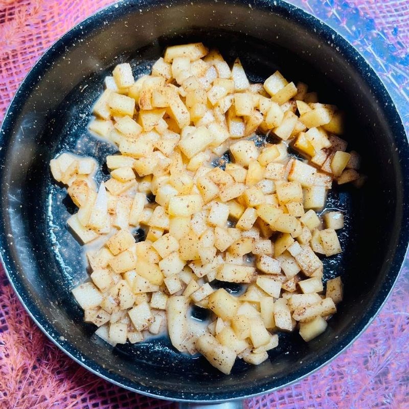 Bước 3 Làm phần nhân táo quế Bánh khoai lang nướng nhân táo quế