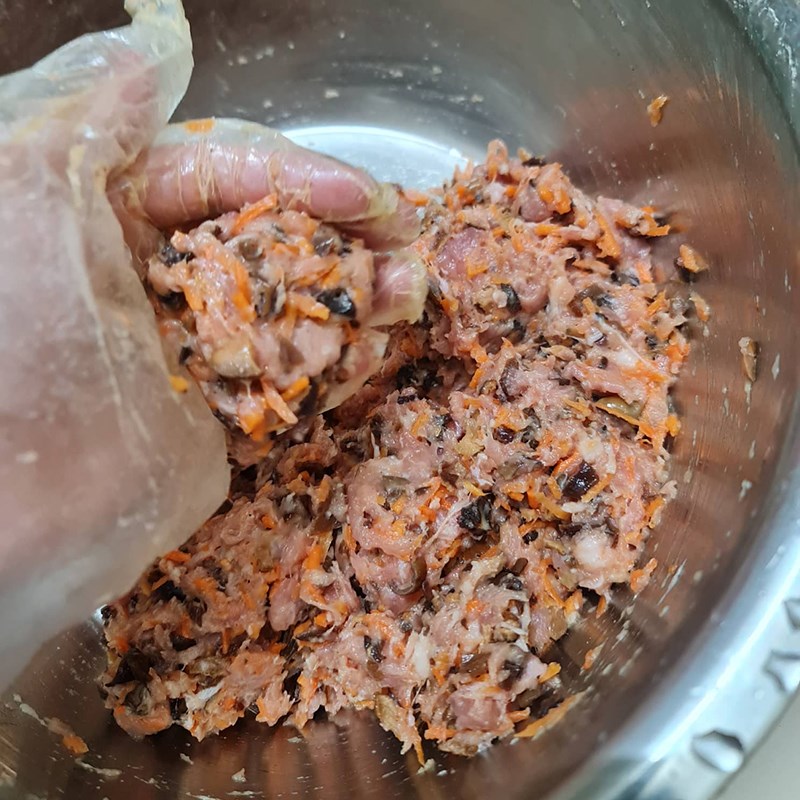 Bước 3 Cuốn chả Chả cuốn lá xương sông (Công thức được chia sẻ từ người dùng)