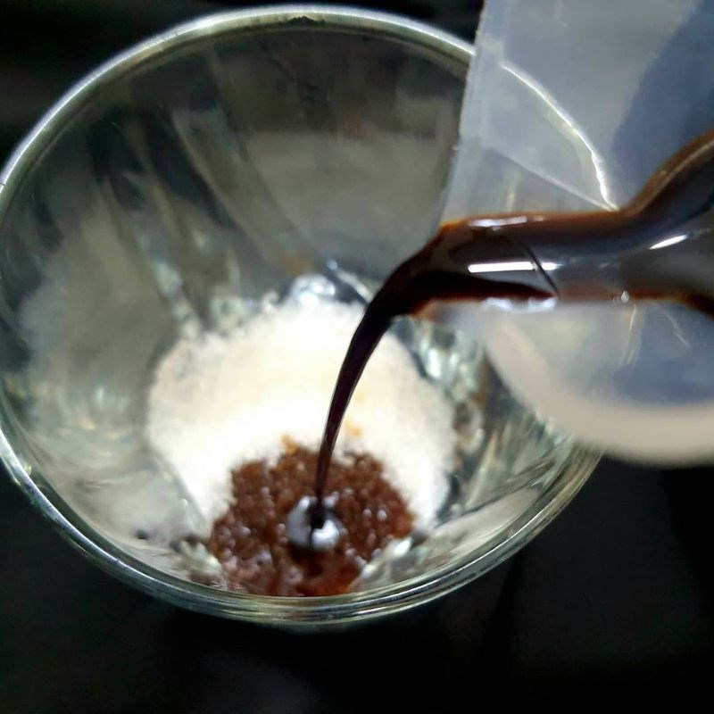 Bước 1 Đánh bông cà phê Cà phê bơ