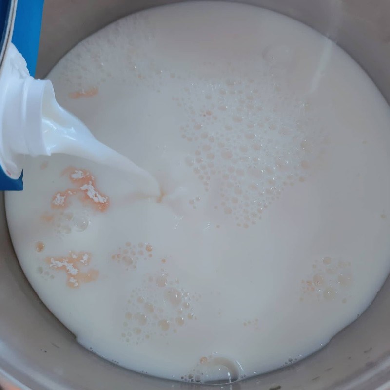 Bước 1 Đun sữa Pudding sữa tươi của người Hồi giáo