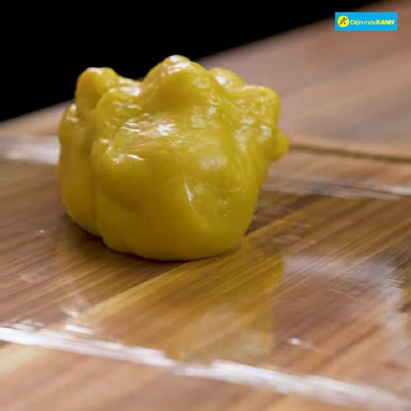 Bước 3 Hấp bột và nhồi bột Bánh mochi nhân kem sầu riêng