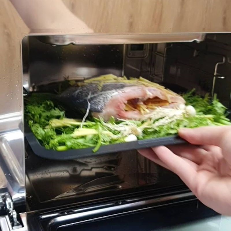 Bước 2 Hấp cá Cá chim hấp gừng