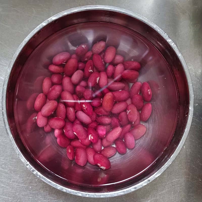 Bước 1 Luộc đậu đỏ Trà sữa đậu đỏ