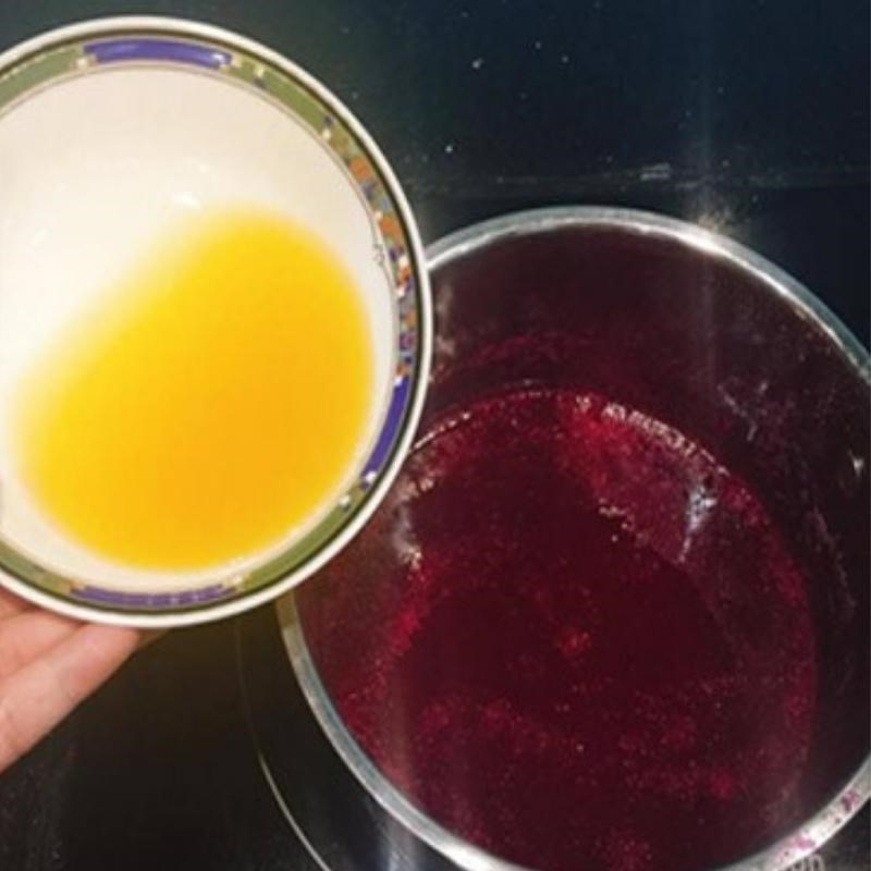 Bước 3 Nấu siro thanh long Siro thanh long