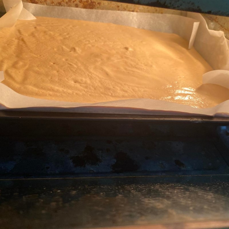 Bước 3 Nướng bánh Bánh bông lan trân châu đường đen (Công thức được chia sẻ từ người dùng)