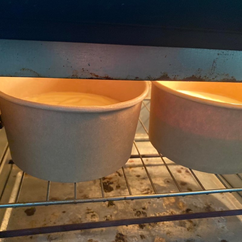 Bước 2 Nướng cốt bánh Bánh bông lan kem trứng (Công thức được chia sẻ từ người dùng)