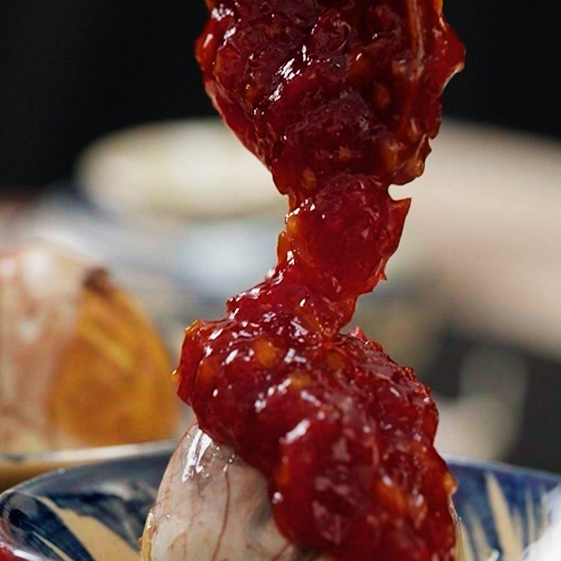 Bước 3 Nướng trứng vịt lộn Vịt lộn nướng sốt ớt