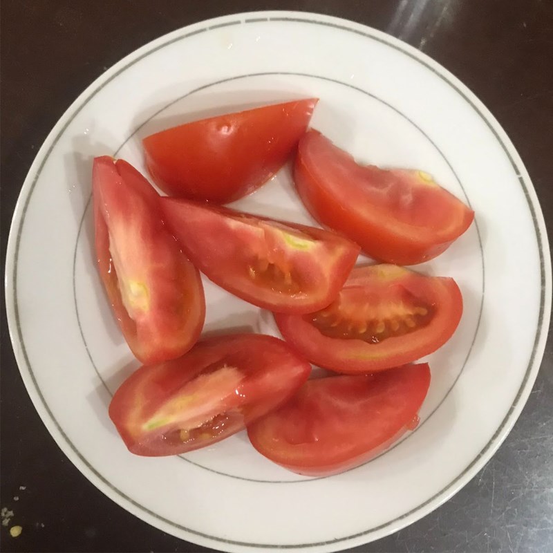 Bước 1 Sơ chế nguyên liệu Canh cải thảo cà chua