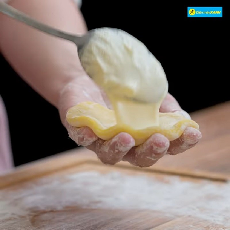 Bước 4 Tạo hình bánh Bánh mochi nhân kem sầu riêng