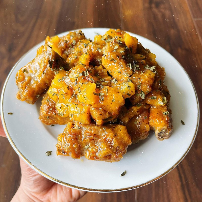 Bước 5 Thành phẩm Sườn rim dứa bằng nồi chiên không dầu