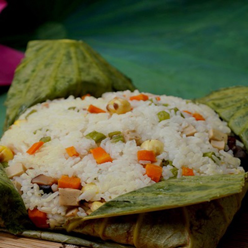 Bước 5 Thành phẩm Cơm chay lá sen