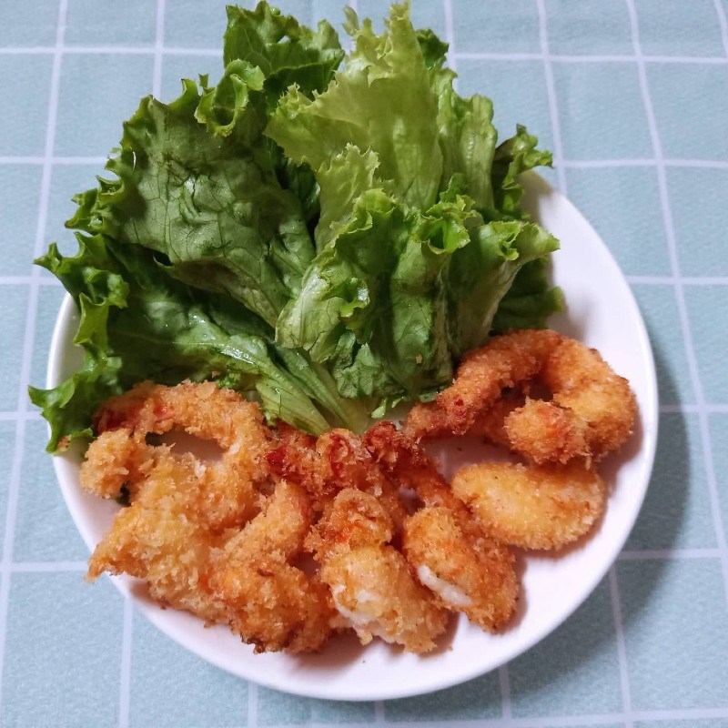 Bước 4 Thành phẩm Tôm chiên dừa