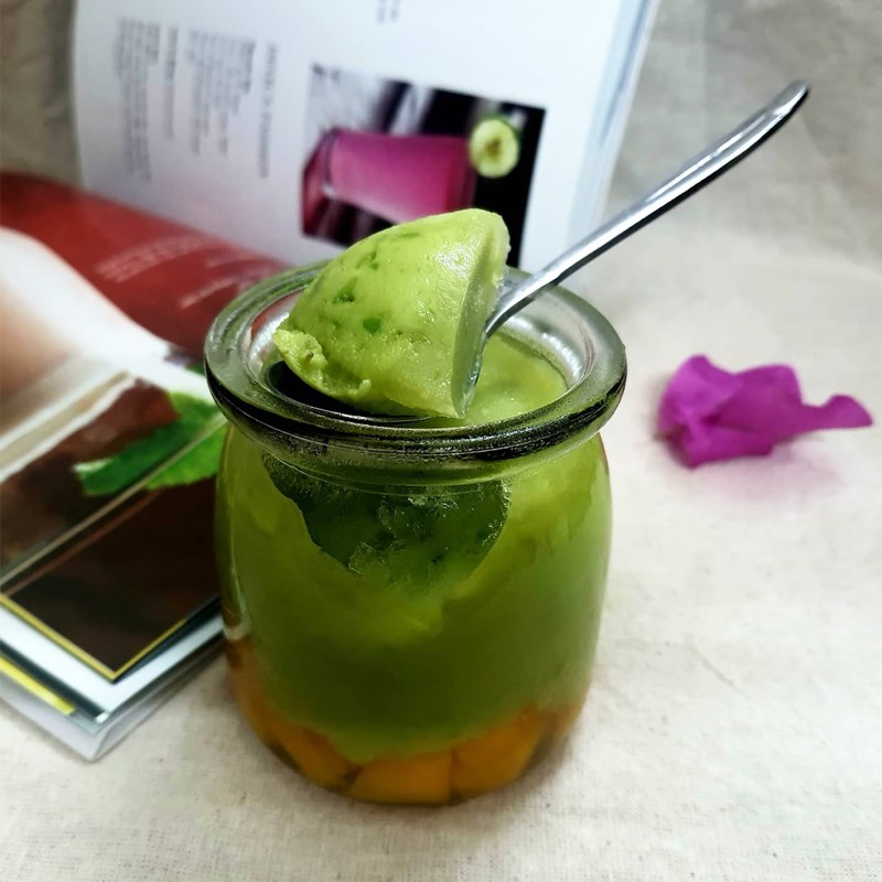 Bước 4 Thành phẩm Panna cotta bơ xoài