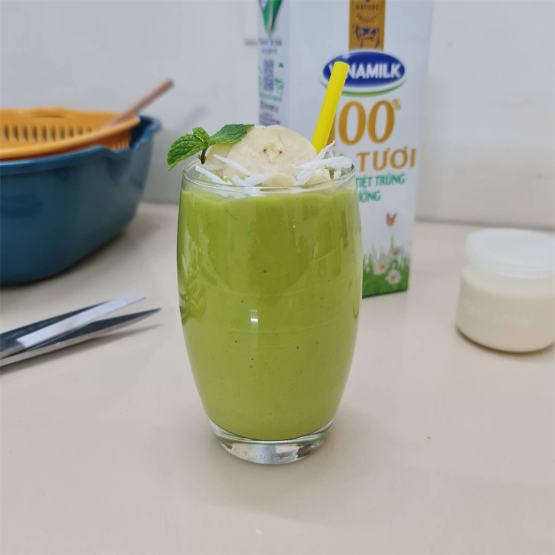 Bước 3 Thành phẩm Sinh tố bơ chuối
