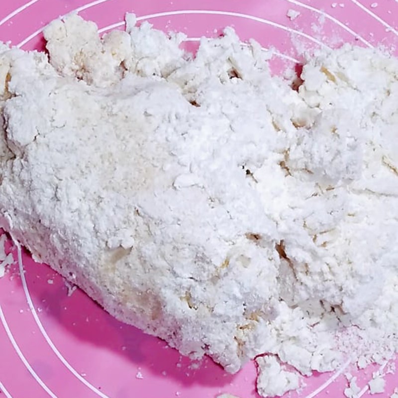 Bước 1 Trộn nguyên liệu khô Bánh mì cua sữa dừa
