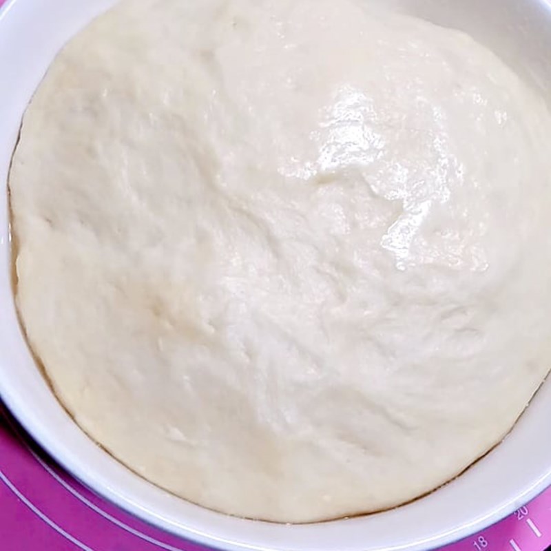 Bước 2 Ủ bột  Bánh mì cua sữa dừa