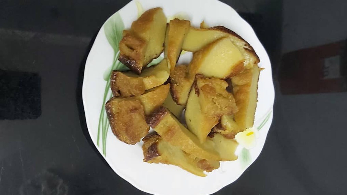 Bánh bò nướng bằng nồi chiên không dầu