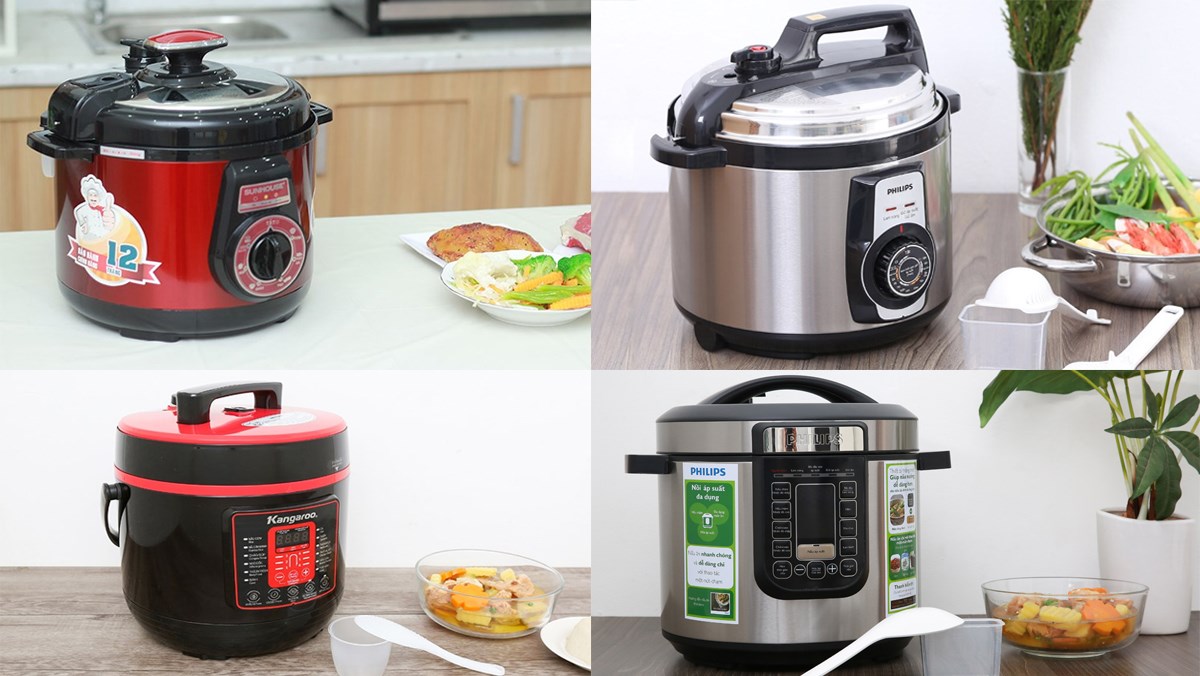 mẫu nồi áp suất điện 5 lít trở lên
