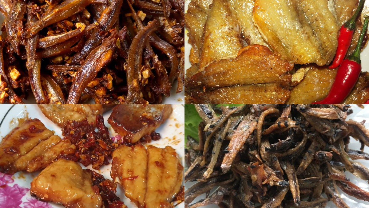 Cá khô chiên bằng chảo chống dính