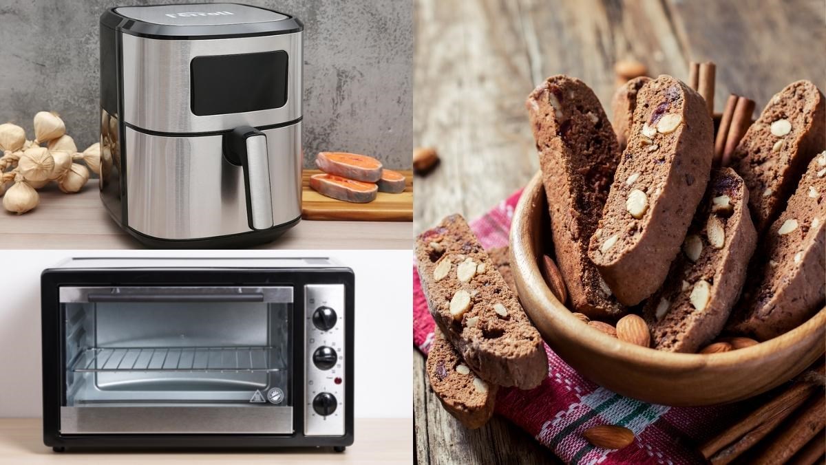 Làm bánh biscotti bằng nồi chiên không dầu, lò nướng