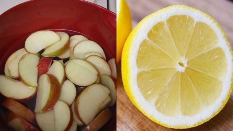 Ng&acirc;m t&aacute;o c&ugrave;ng nước c&oacute; pha nước cốt chanh