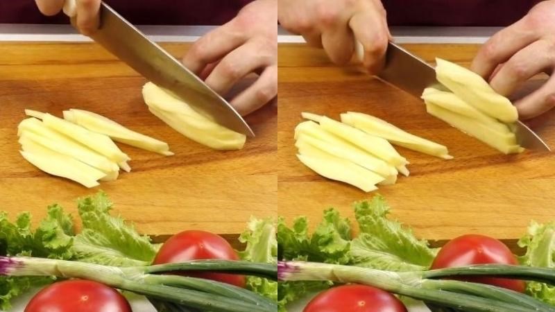 Cắt sợi khoai t&acirc;y