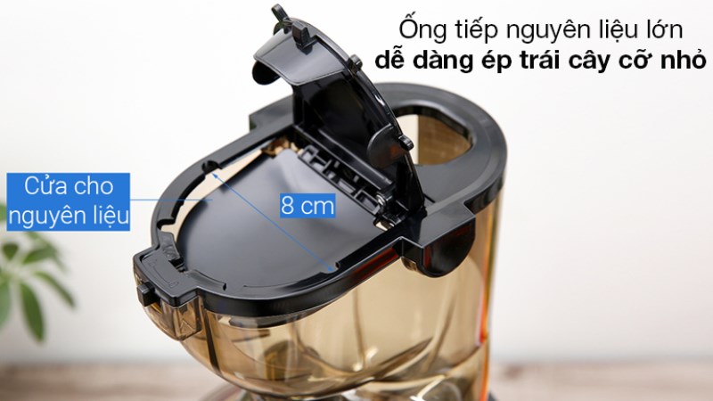 M&aacute;y &eacute;p chậm Kangaroo KG200SJ c&oacute; ống tiếp nguy&ecirc;n liệu 2 cửa