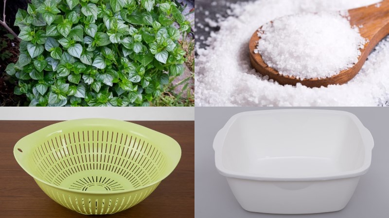 Nguy&ecirc;n liệu v&agrave; dụng cụ nhặt rau c&agrave;ng cua