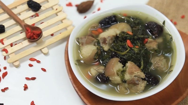 Thời gian hầm ch&acirc;n gi&ograve; bằng nồi cơm điện l&acirc;u