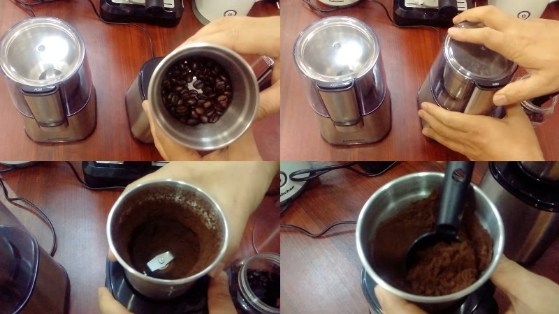 Cách xay cà phê bằng máy xay sinh tố