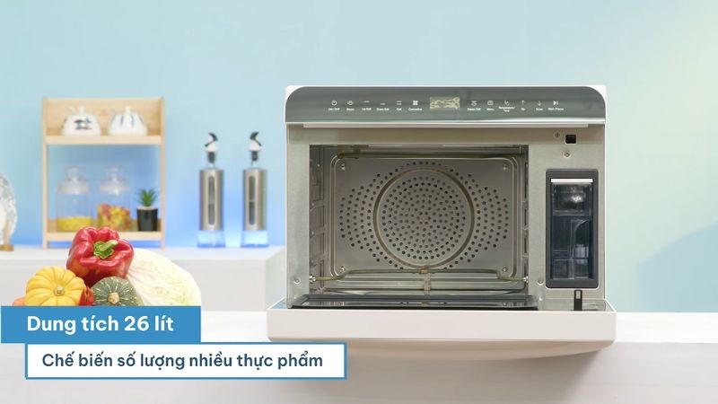 L&ograve; chi&ecirc;n kh&ocirc;ng dầu hơi nước Mishio MK-319 c&oacute; dung t&iacute;ch đến 26 l&iacute;t