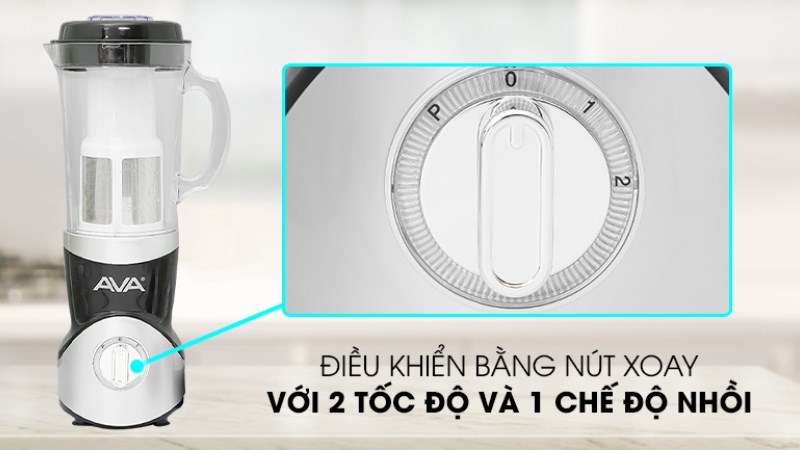 M&aacute;y xay sinh tố AVA SBL3196 c&oacute; 2 tốc độ xay, 1 chế độ nhồi