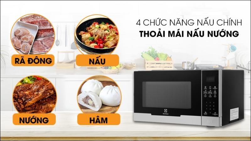 Chức năng lò vi sóng Electrolux EMG23DI9EBP